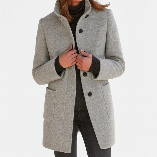 Dove | High-quality wool blend coat