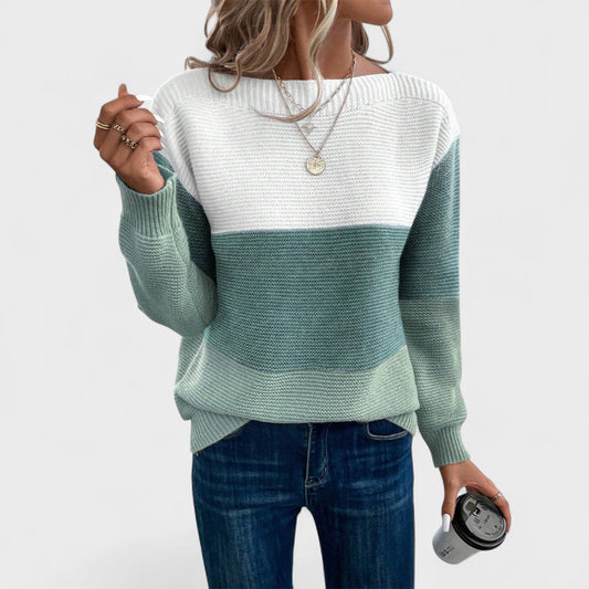 Camille | Colour Block Knit Jumper